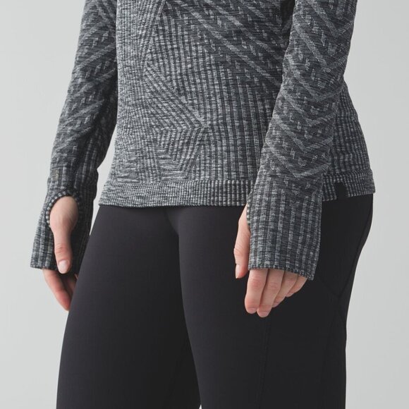 NWT Lululemon Rest Less Pullover (First Release) Heathered Black Size 4 - Picture 7 of 14